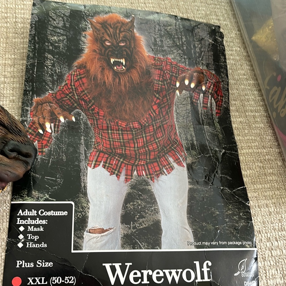 Men’s werewolf costume. All original pieces. Non smoking home